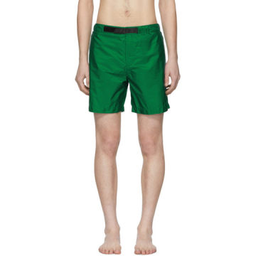 绿色尼龙泳裤