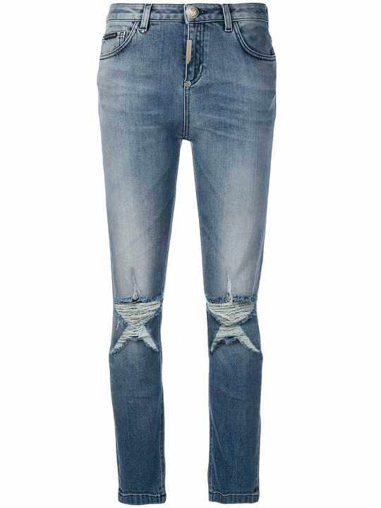 distressed skinny jeans展示图