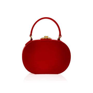 Gianna Leather Oval Box Bag