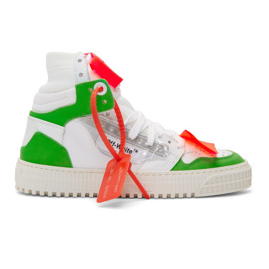 白色 & 绿色 3.0 Off-Court 运动鞋展示图