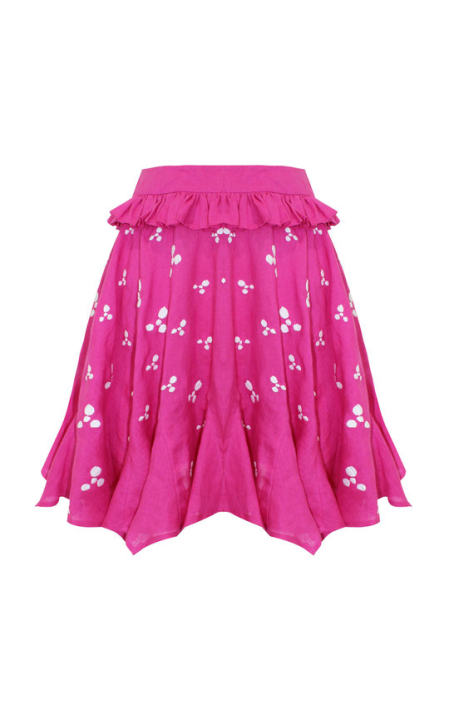 Karen Linen Mini Skirt展示图