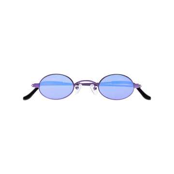 紫色Doris椭圆形太阳眼镜