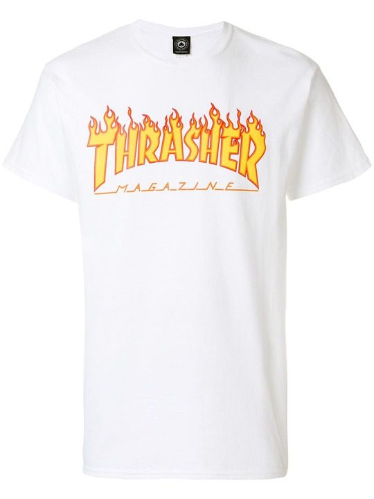 Thrasher火焰T恤展示图