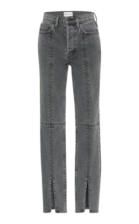 Vickie High-Rise Split-Leg Jeans展示图