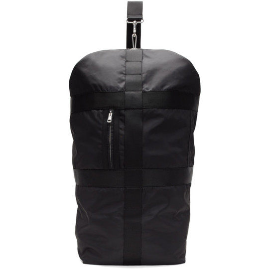 Black Nylon Weekender Bag展示图