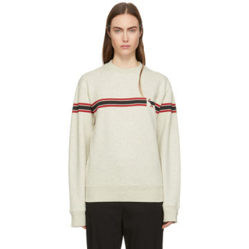 Grey Striped Fox Sweatshirt
