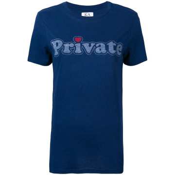 private印花T恤