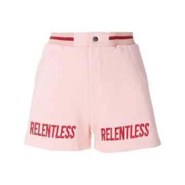 Relentless刺绣短裤