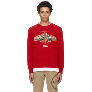 Red Gucci Garden 'Anger Forest' Moth Sweater