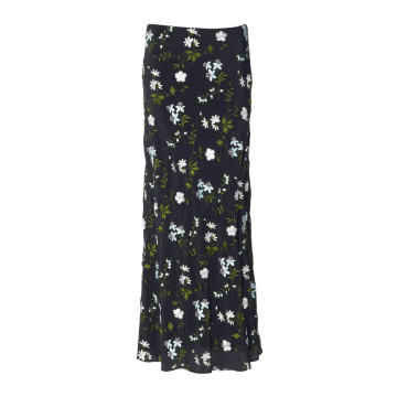 Floral Crepe Maxi Skirt
