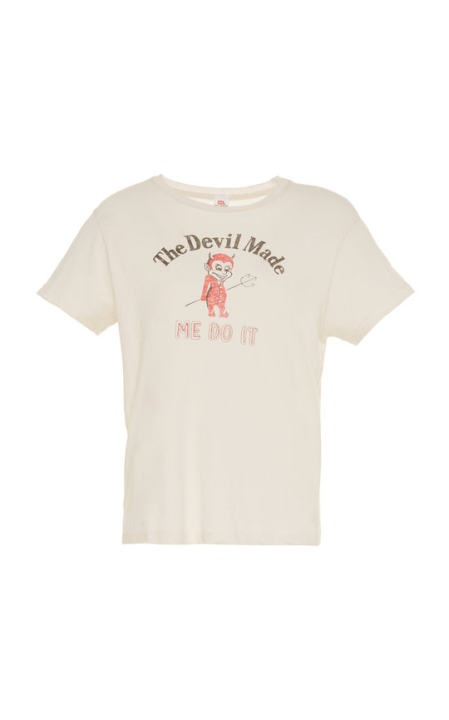 Devil Made Me Do It Classic Cotton T-Shirt展示图
