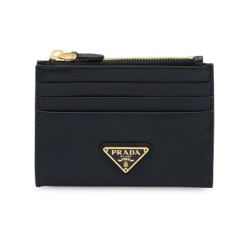 Saffiano leather credit card holder