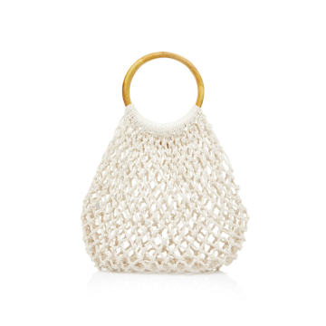 Blake Crocheted Cotton Tote Bag
