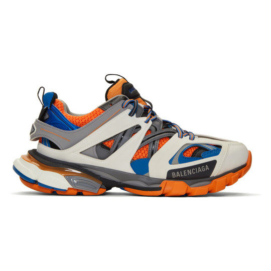 灰色 & 橙色 Track 运动鞋展示图