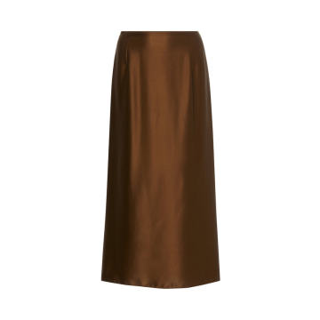 A-Line Silk Slip Skirt