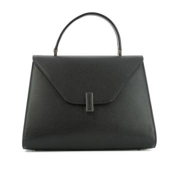 Black Leather Handle Bag