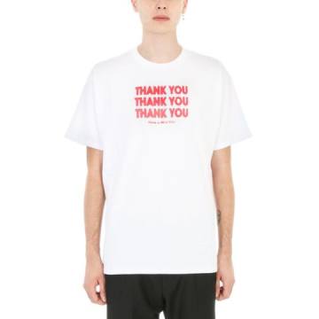 Raf Simons Thank You White Cotton T-shirt