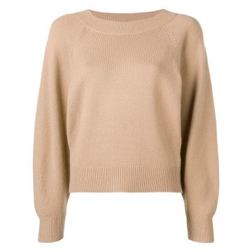long-sleeve fitted sweater