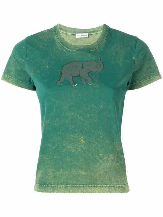 endangered Asian elephant印花T恤展示图