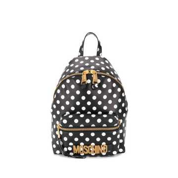 polka-dot backpack