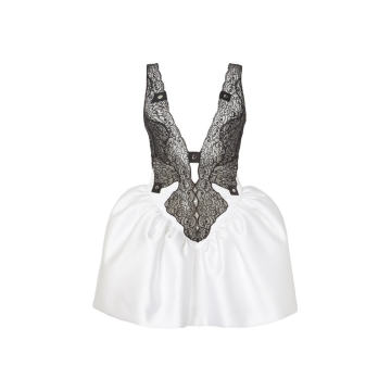 Lace Bodice Cupcake Mini Dress