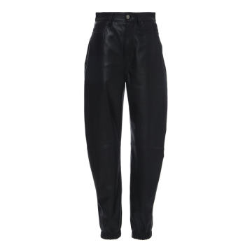 Faux Leather Tapered Pant