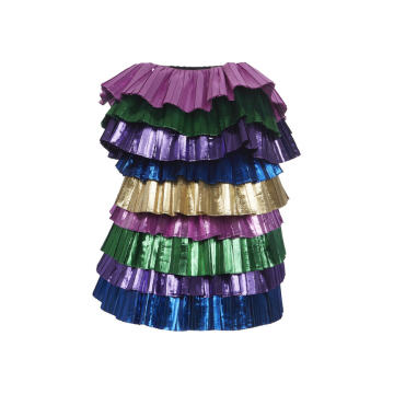 Color-Blocked Lam�� Dress