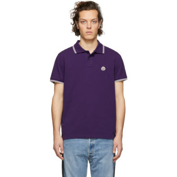 紫色徽标 POLO 衫