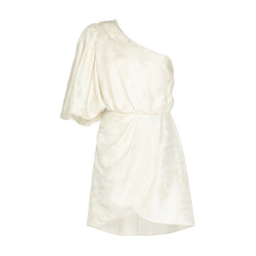 Ancestral Maloca One-Shoulder Jacquard Mini Dress