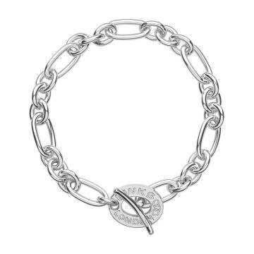 标志性的 纯银 charm bracelet