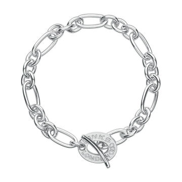 标志性的 纯银 charm bracelet