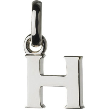 Alphabet H 纯银 charm