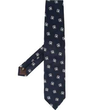 square print tie
