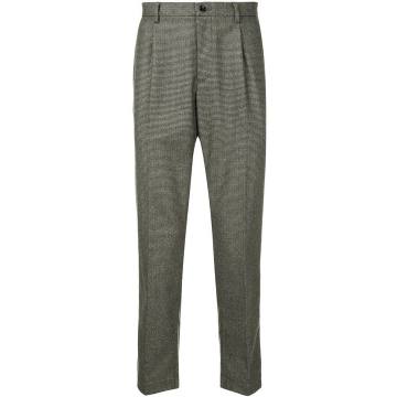 checked relaxed chinos