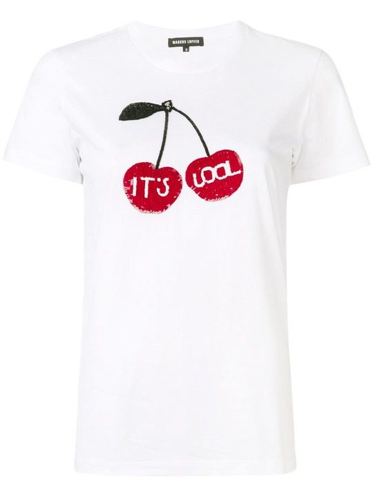Cherry樱桃刺绣T恤展示图