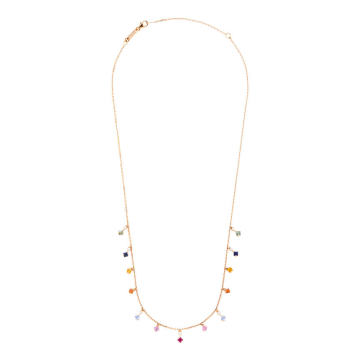 18K Yellow Gold And Multi-Stone Necklace
