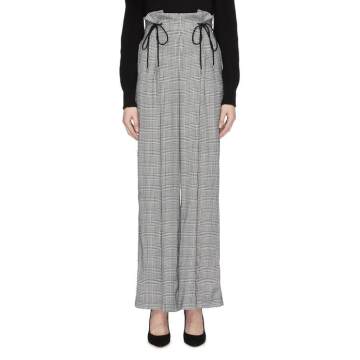'Hopes Up' houndstooth check plaid wide leg paperbag pants