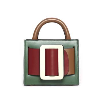 Bobby 16 Color Block Leather Bag