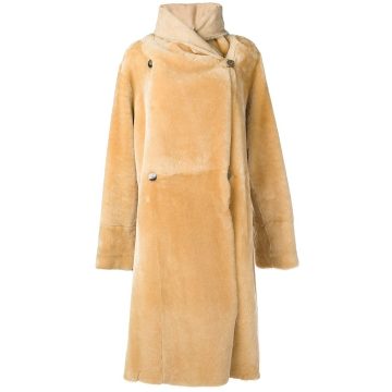 Lisa long shearling coat