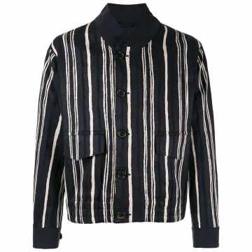 striped print jacket