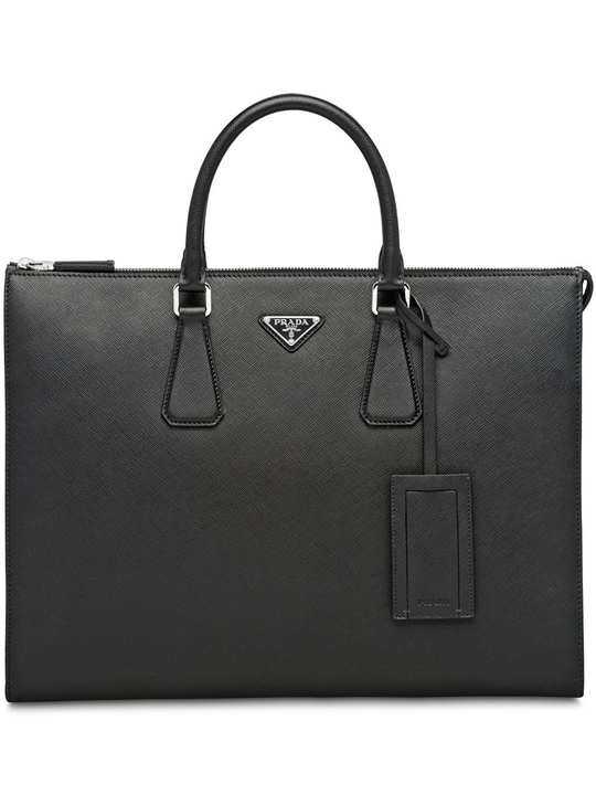 Saffiano leather briefcase展示图