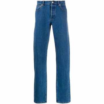 mid rise straight jeans