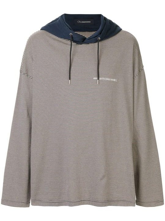 loose hoodie with stripes展示图