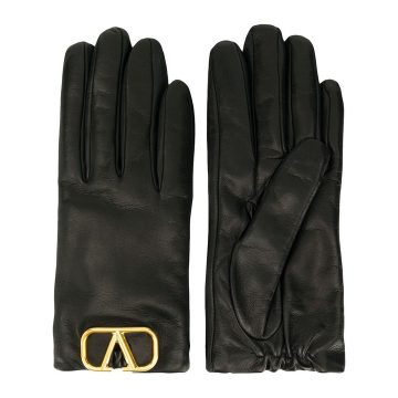 Valentino Garavani logo plaque gloves