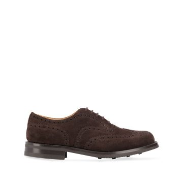 CHURCH'S AMERSHAN104 BROWN SUEDE/LEATHER/RUBBER