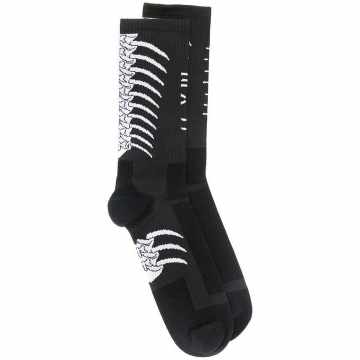 bone print socks
