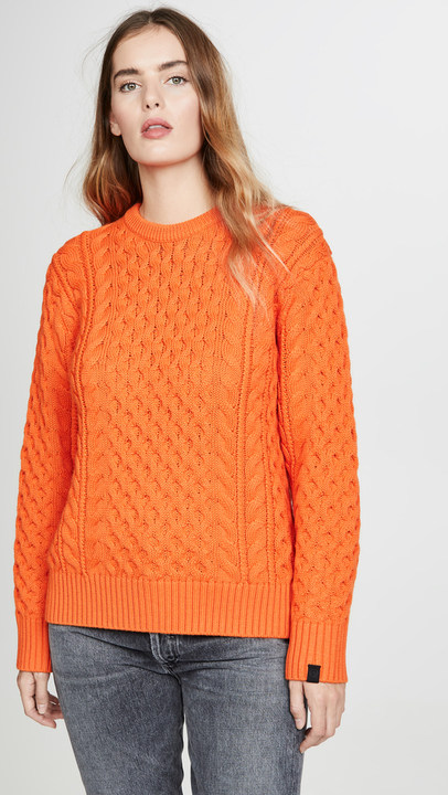 Aran 圆领毛衣展示图