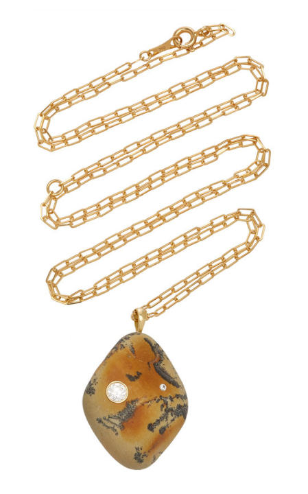 Blaise 18K Gold, Diamond And Stone Necklace展示图