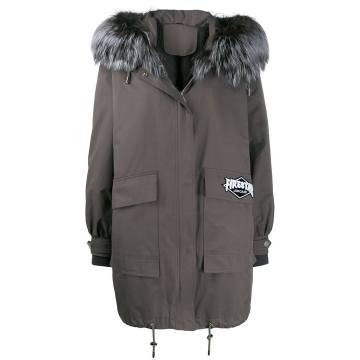 oversized hooded parka coat