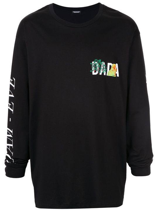 Dada logo印花弹力针织上衣展示图